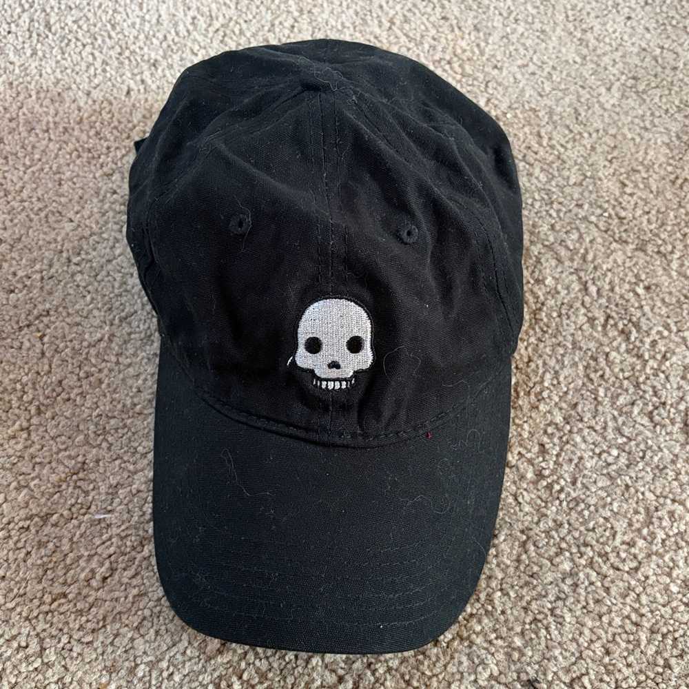 Reason Black Cap with Skull Design